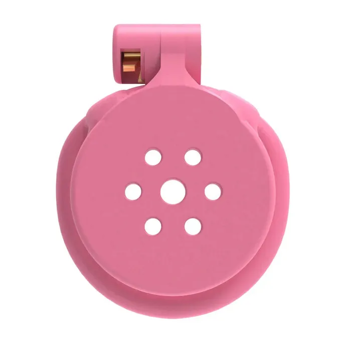 Pink Flat Chastity Lock CHASTITY CAGE CO Vibrators