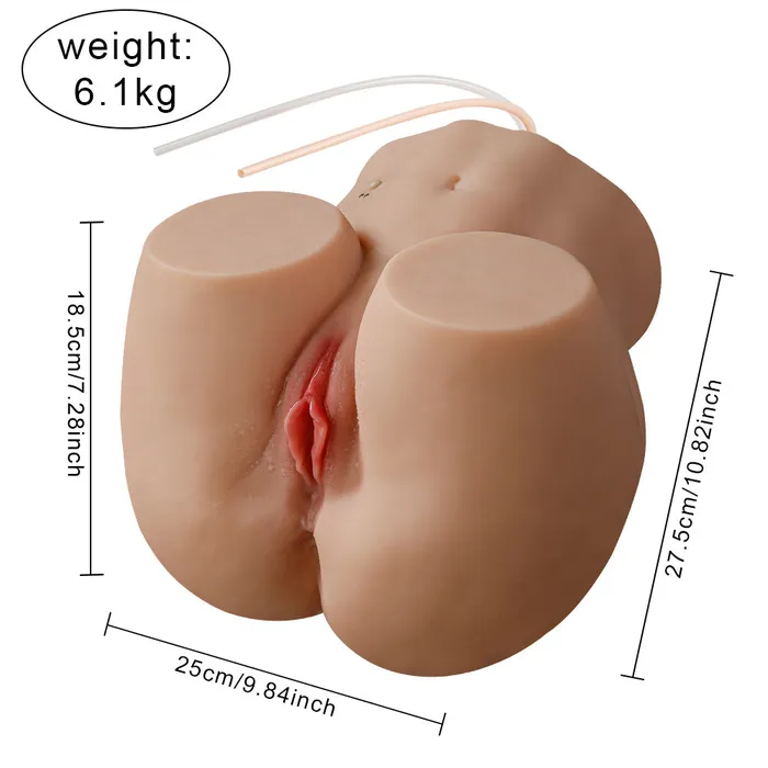 Amwama 135LB Lifelike Sex Doll Male Masturbator with 5 Suction Vibration Modes Realistic Male Sex Toys for Men Pleasure Male Sex Toys