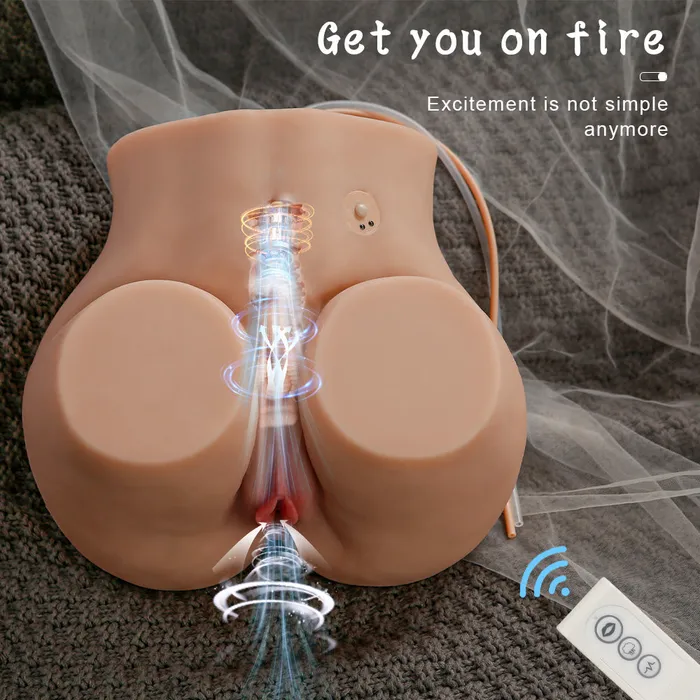 Amwama 135LB Lifelike Sex Doll Male Masturbator with 5 Suction Vibration Modes Realistic Male Sex Toys for Men Pleasure Male Sex Toys