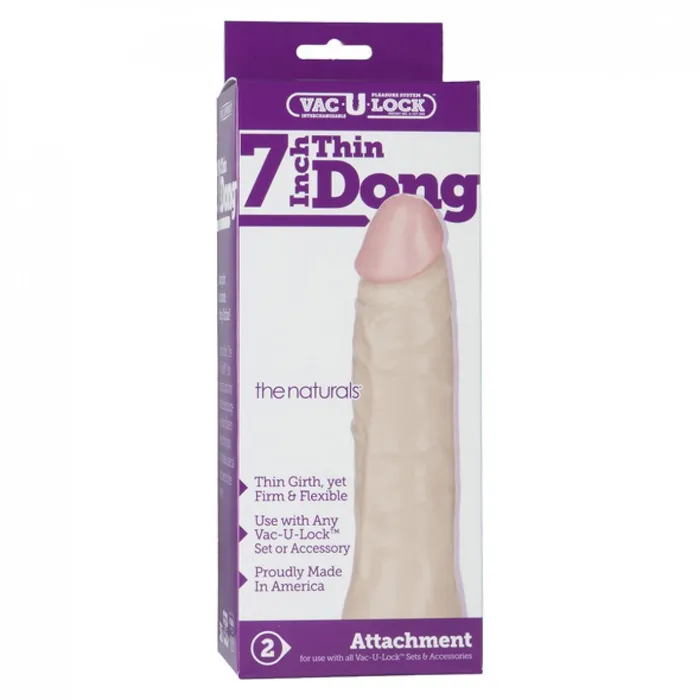 Neojoy Dildos VacULock Thin 7 inch Natural Dong Attachment Neojoy Dildos VacULock Thin 7 inch Natural Dong Attachment