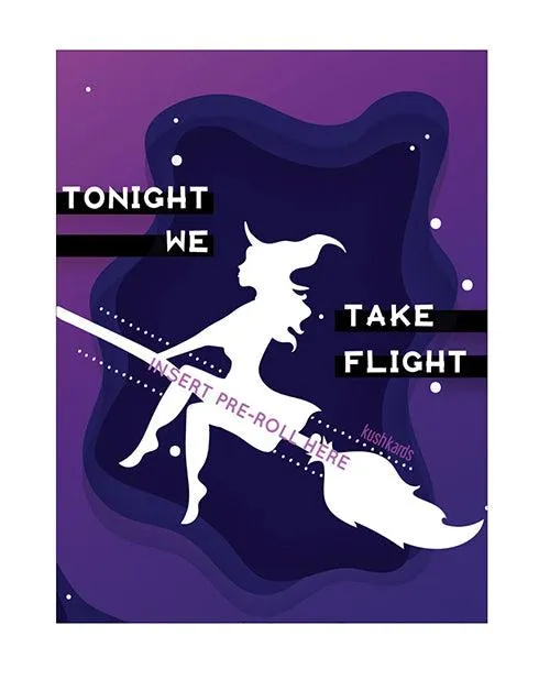 Halloween Take Flight Greeting Card wMatchbook Kush Kards LLC Vibrators