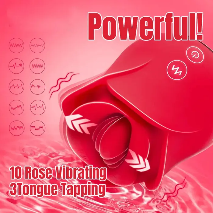 Inyarose Rose Kissing Licking Sex Toy Vibrators