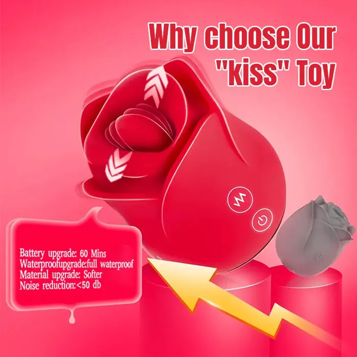 Inyarose Rose Kissing Licking Sex Toy Vibrators